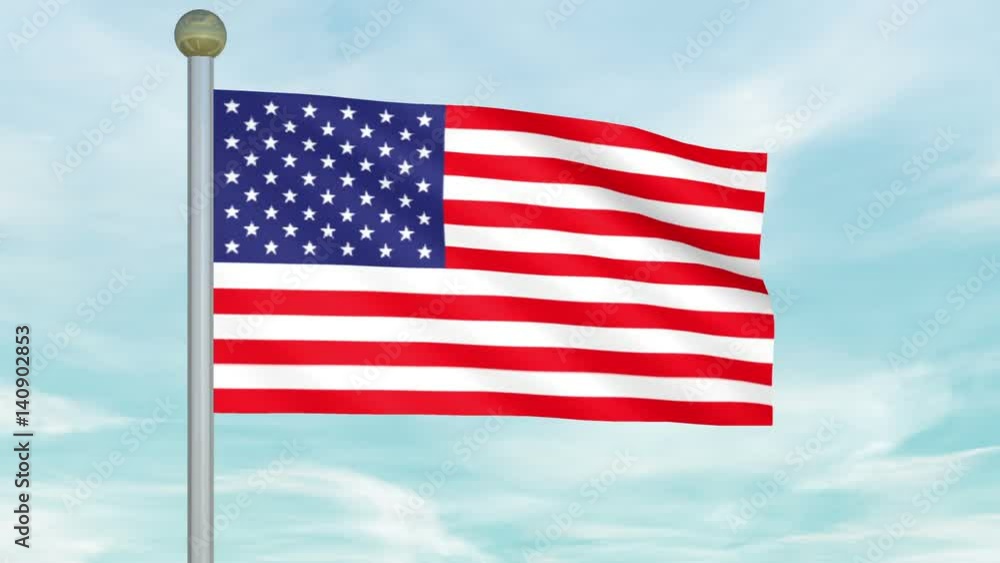Large Looping Animated Flag of the United States Large Looping Animated Flag of the United States