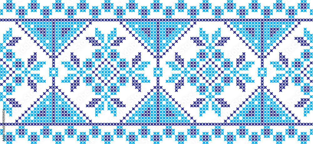 embroidered cross-stitch ornament national pattern embroidered cross-stitch ornament national pattern
