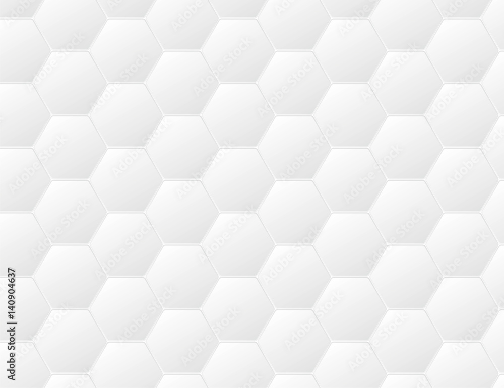 Abstract White Futuristic Honeycomb Cell Pattern Abstract White Futuristic Honeycomb Cell Pattern