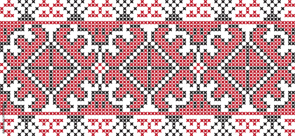 embroidered cross-stitch ornament national pattern embroidered cross-stitch ornament national pattern