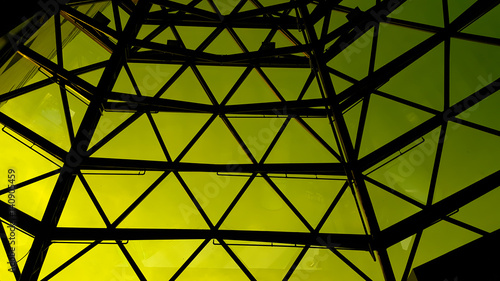 roof of moden buildings and glass background