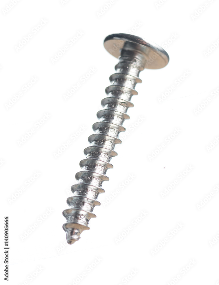 strong screw isolated on a white background strong screw isolated on a white background