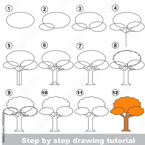 Drawing tutorial. Tree.