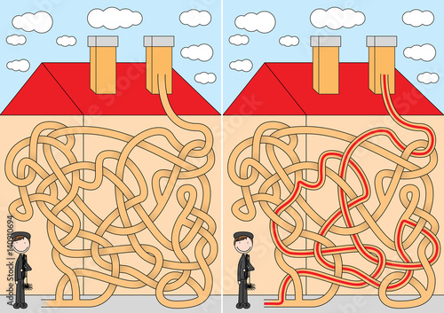 Chimney sweeper maze
