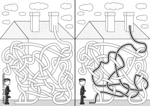 Chimney sweeper maze