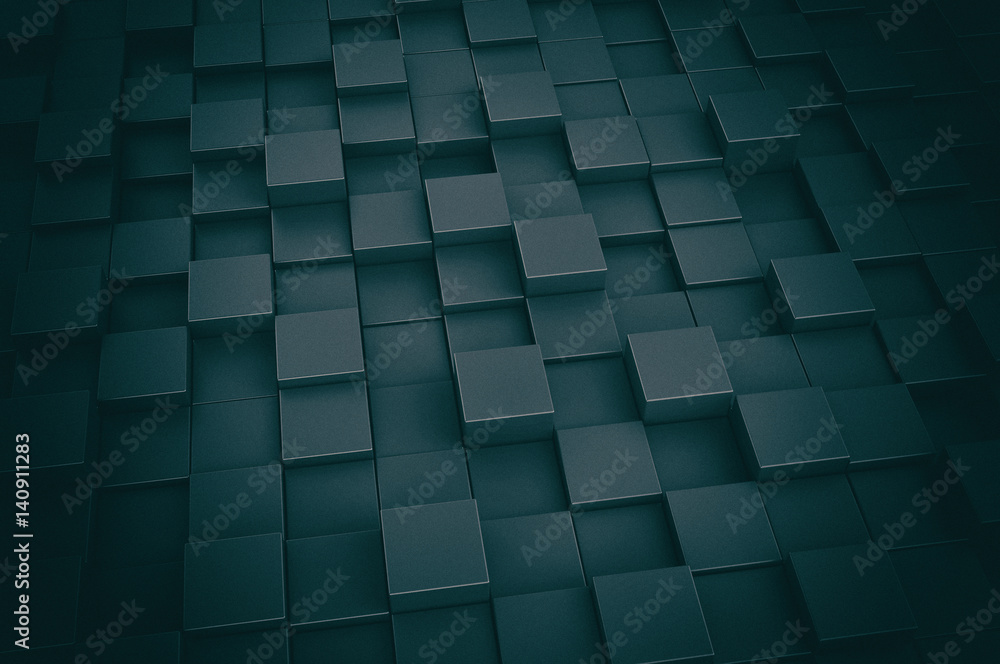 Abstract black metallic 3d cubes background Abstract black metallic 3d cubes background