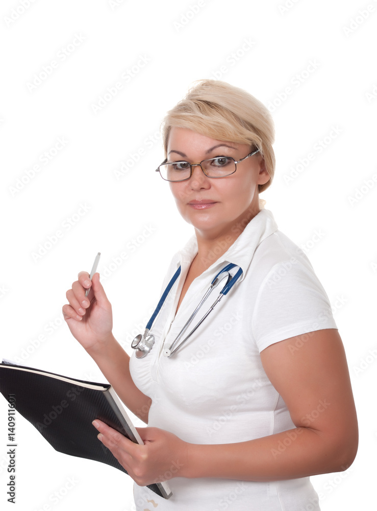 medical doctor woman with stethoscope medical doctor woman with stethoscope