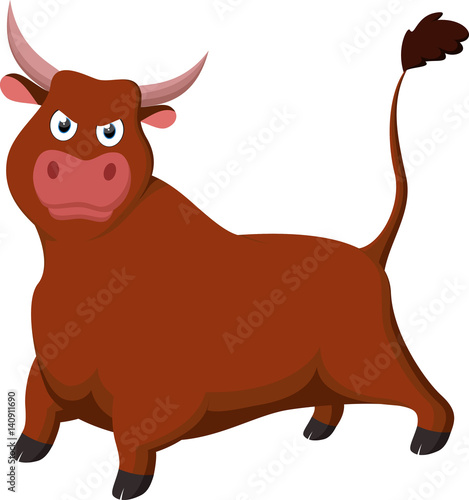 Angry Bull cartoon