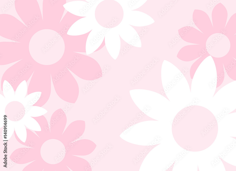 ガーリーでかわいい 大きな花の背景素材 横長 ベクター Stock Vector Adobe Stock ガーリーでかわいい 大きな花の背景素材 横長 ベクター Stock Vector Adobe Stock