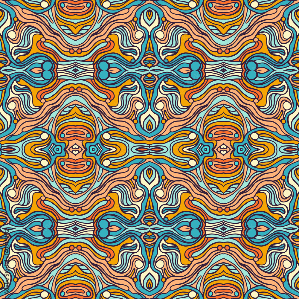 Colorful doodle abstract seamless pattern. Colorful doodle abstract seamless pattern.