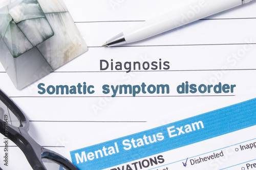 Картината върху платно Psychiatric Diagnosis Somatic Symptom Disorder