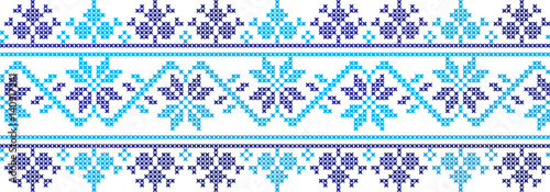 Wallpaper Mural Embroidered cross-national pattern Torontodigital.ca