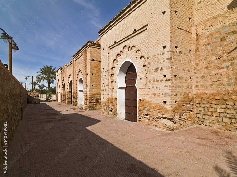 Koutobia Mosque in Marrakech, Morocco. Feb 2014