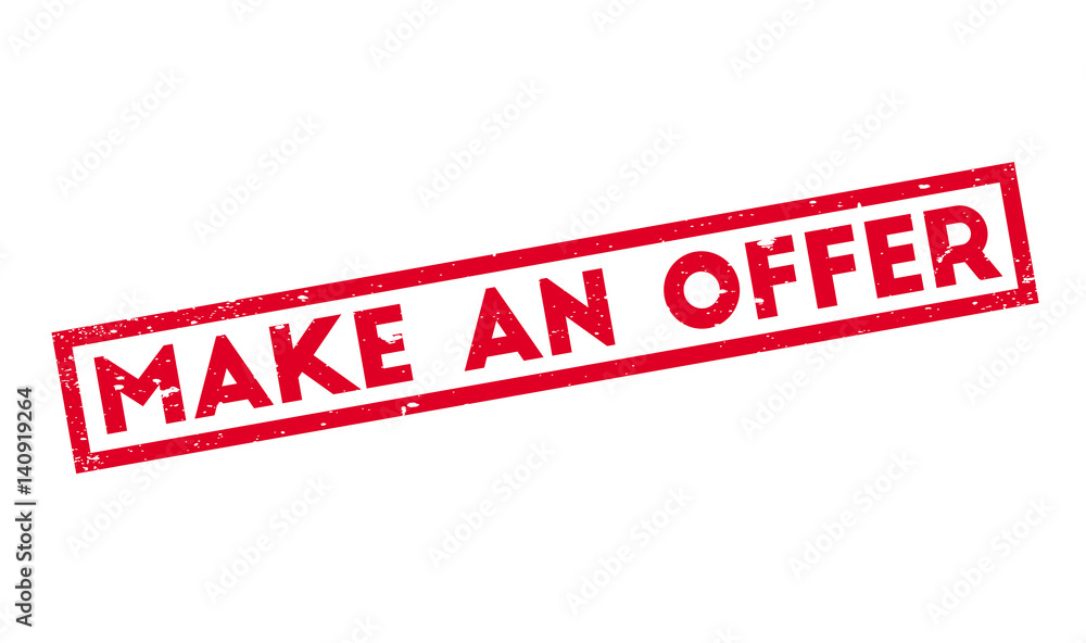 Make An Offer rubber stamp. Grunge design with dust scratches. Effects can be easily removed for a clean, crisp look. Color is easily changed. Make An Offer rubber stamp. Grunge design with dust scratches. Effects can be easily removed for a clean, crisp look. Color is easily changed.