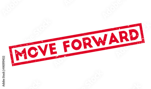 Move Forward rubber stamp. Grunge design with dust scratches. Effects can be easily removed for a clean, crisp look. Color is easily changed.