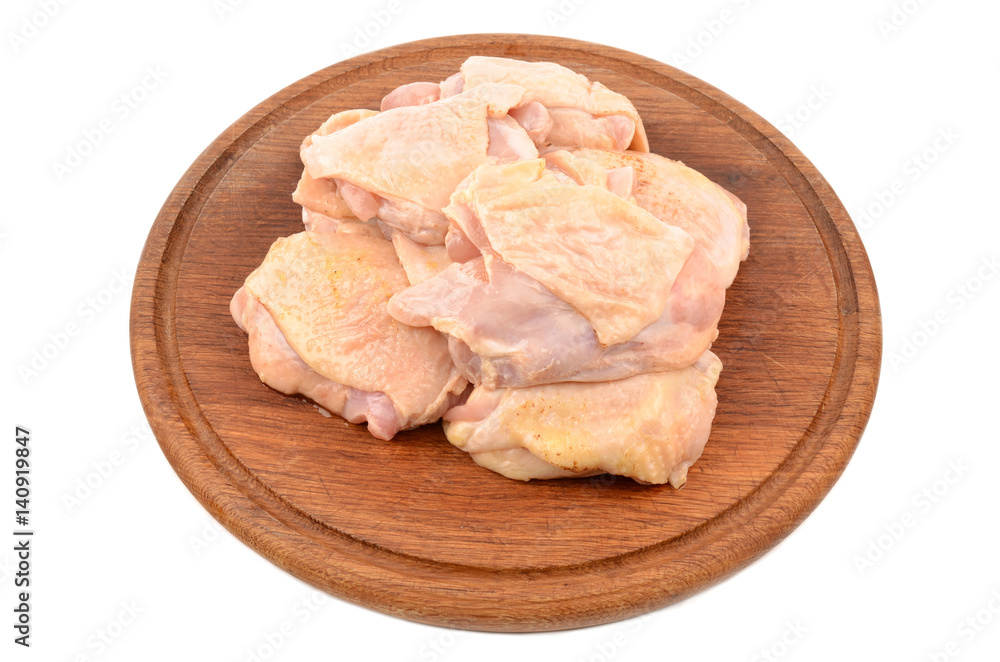 chicken on a cutting board