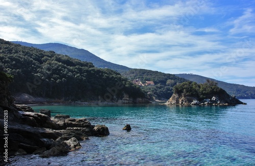 Pauline's rock on the island of Elba, Italy
