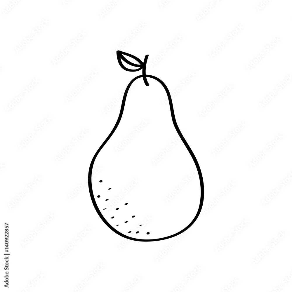 pear fruit icon over white background. vector illustration pear fruit icon over white background. vector illustration