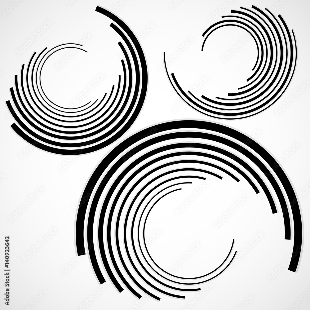 Abstract background of circles with lines, technology backdrop, geometric shapes Abstract background of circles with lines, technology backdrop, geometric shapes
