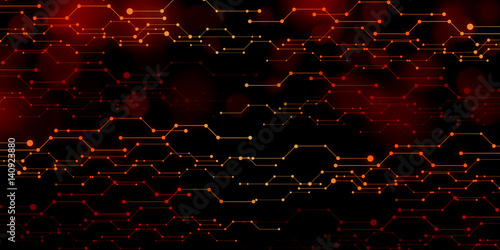 Obraz na płótnie Digital Modern background with binary lines