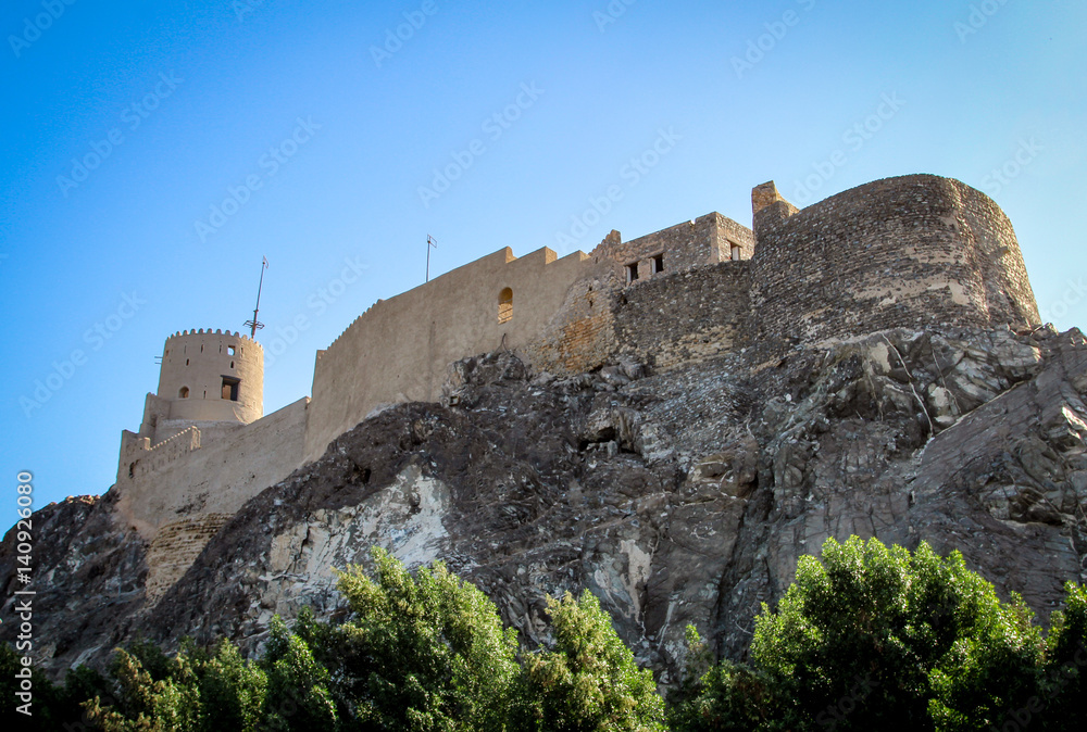 Burg, Festung, Oman, Muskat, Reisen, Orient