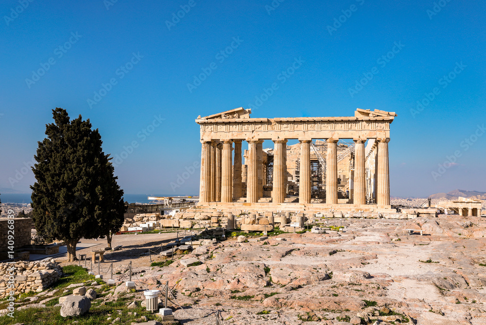 Parthenon temple, Acropolis in Athens, Greece. Parthenon temple, Acropolis in Athens, Greece.