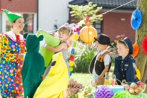 фотографія Children during dress up party