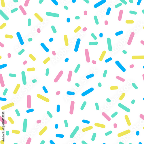 Seamless pattern with donut glaze on a white background.