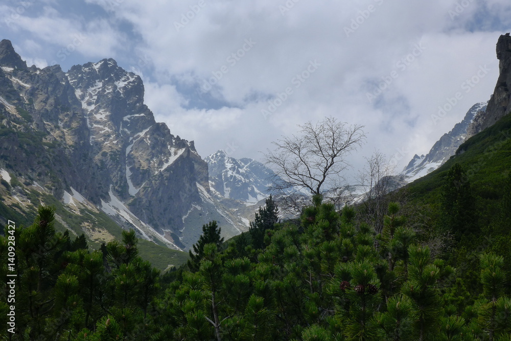 Beautiful mountains in the High Tatras, Slovakia Beautiful mountains in the High Tatras, Slovakia