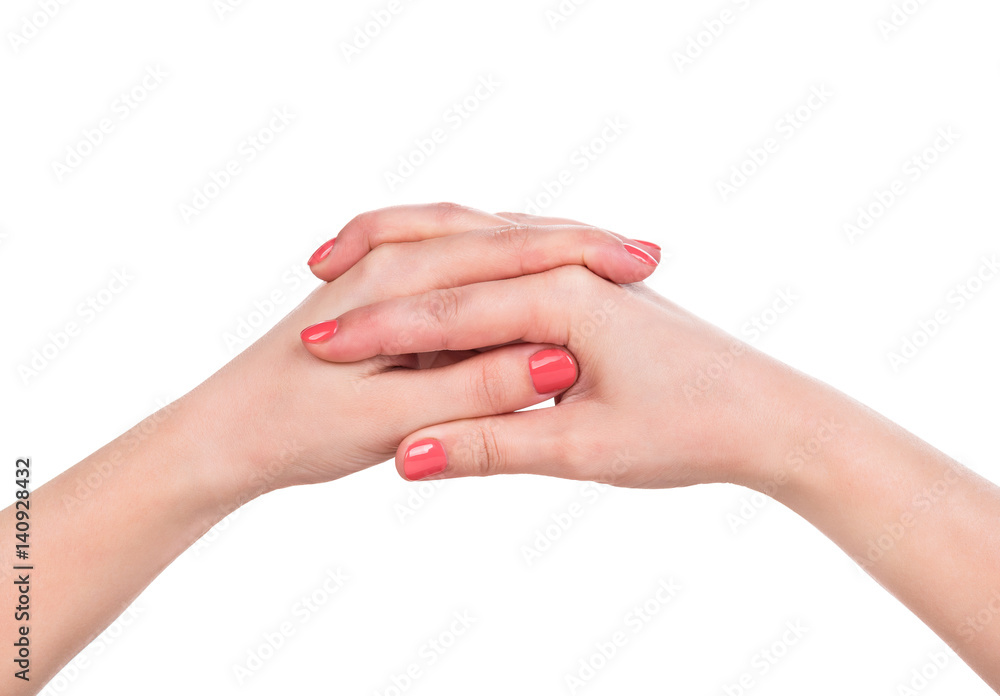 Young female hands