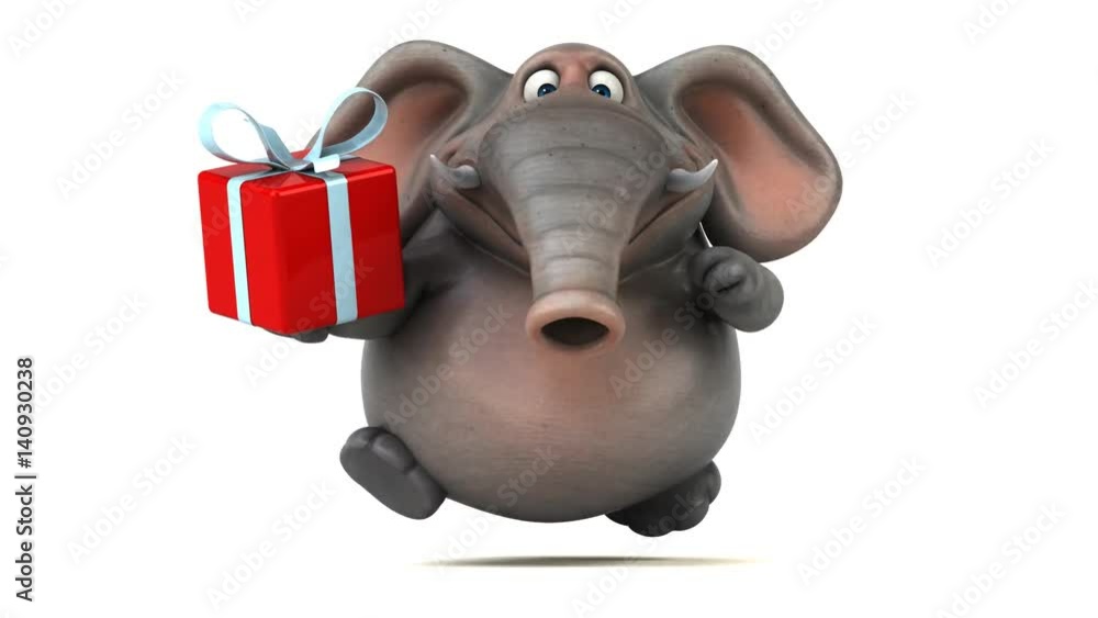 Fun elephant - 3D Animation Fun elephant - 3D Animation