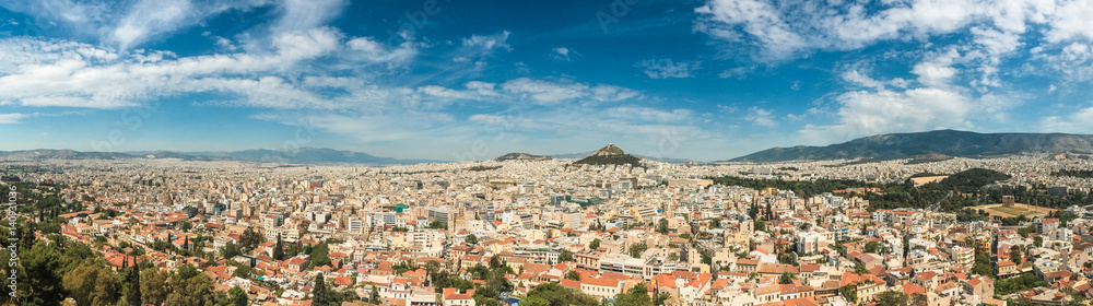 very big panorama of Athen cityscape