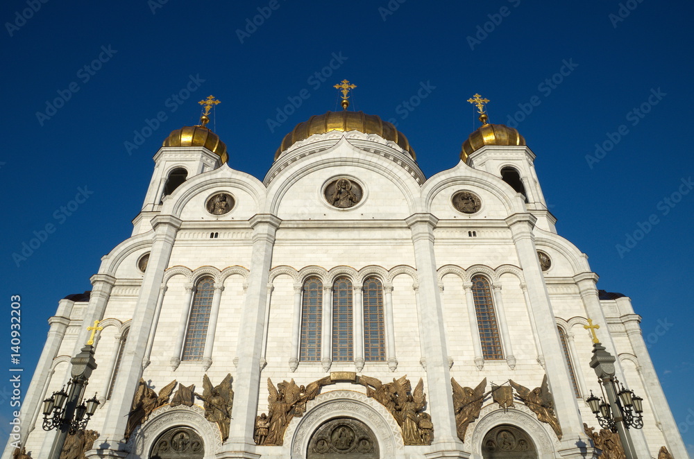 Fototapeta premium The Cathedral of Christ the Savior in Moscow, Russia