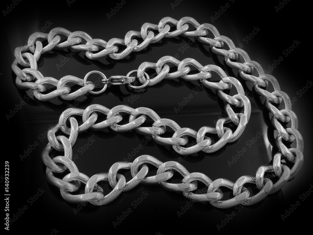 Fototapeta premium Chain for Men - Luxury jewelry - Stainless steel
