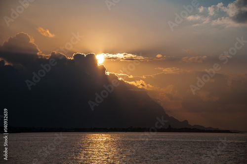Beautiful sunset in San Vito Lo Capo - Sicily - Italy