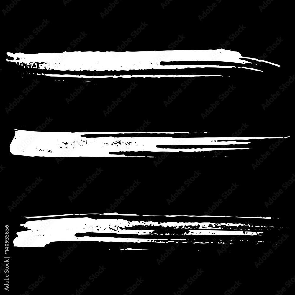 Set of ink vector brush strokes. Vector illustration. Grunge hand drawn watercolor texture. Set of ink vector brush strokes. Vector illustration. Grunge hand drawn watercolor texture.