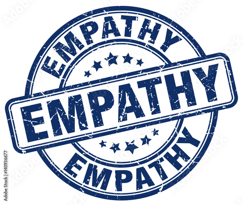 empathy blue grunge stamp