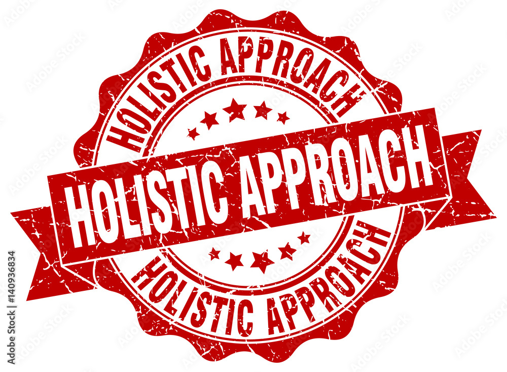 Fototapeta premium holistic approach stamp. sign. seal