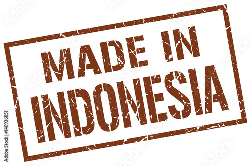 made in Indonesia stamp