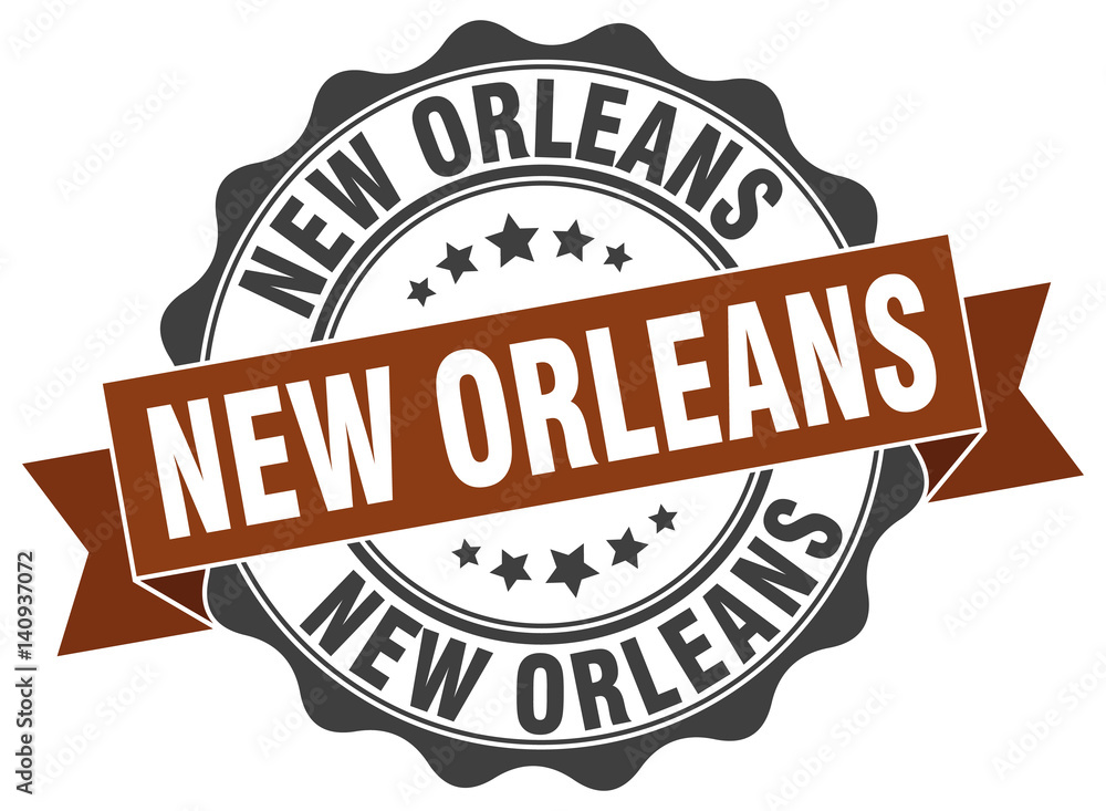 New Orleans round ribbon seal New Orleans round ribbon seal