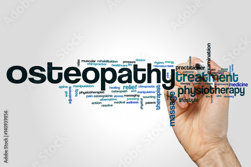 Osteopathy word cloud photo