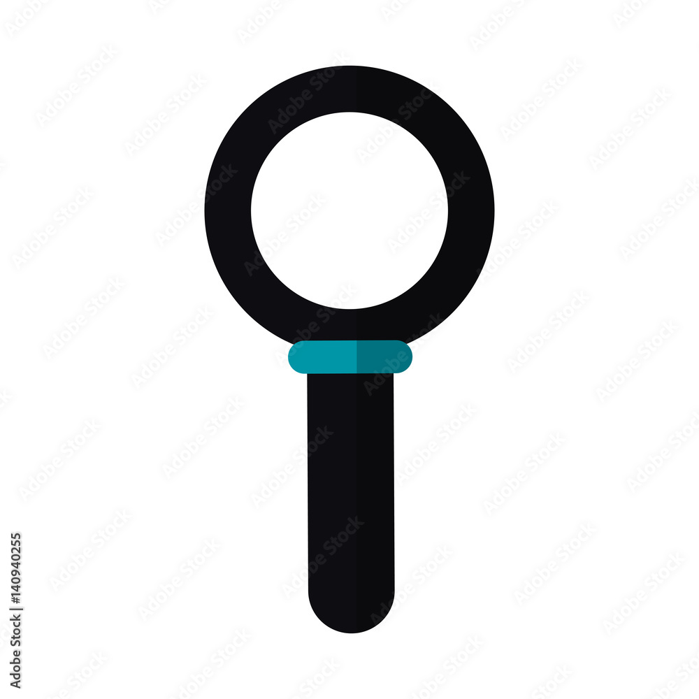 magnifying glass icon over white background. colorful design. vector illustration magnifying glass icon over white background. colorful design. vector illustration