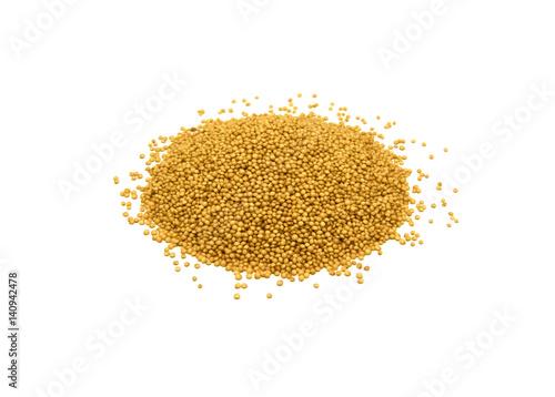 heap of amaranth seeds isolated on white