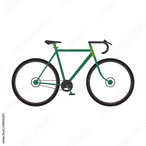 vintage bicycle icon over white background. colorful design. vector illustration