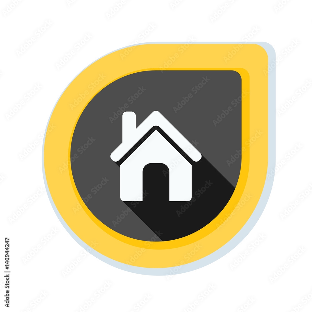 Home button icon illustration Home button icon illustration