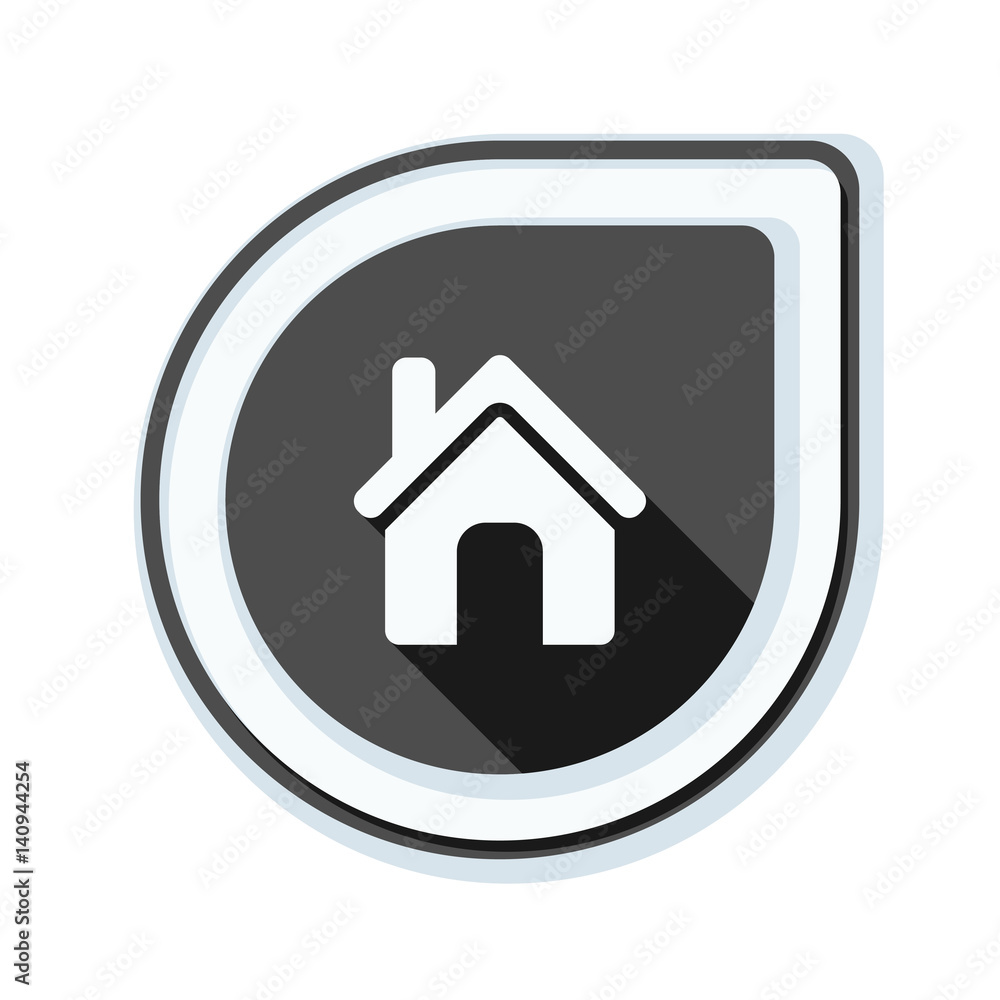 Home button icon illustration Home button icon illustration