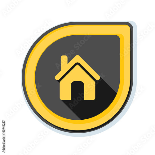 Home button icon illustration
