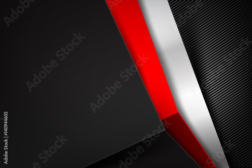Abstract background dark with carbon fiber texture vector illustration eps10 016