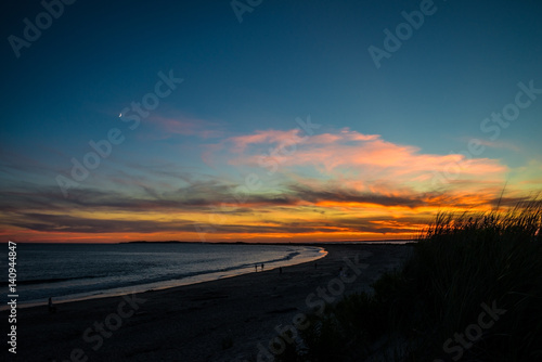 Sunset at a Beach in Rhode Island