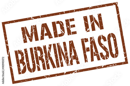 made in Burkina Faso stamp
